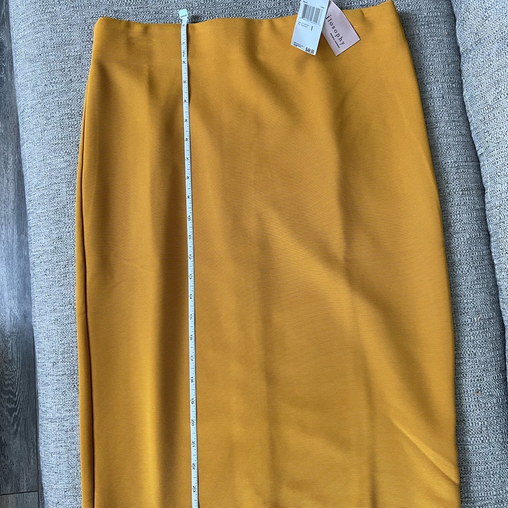Women Gold Pencil Skirt, Never Worn